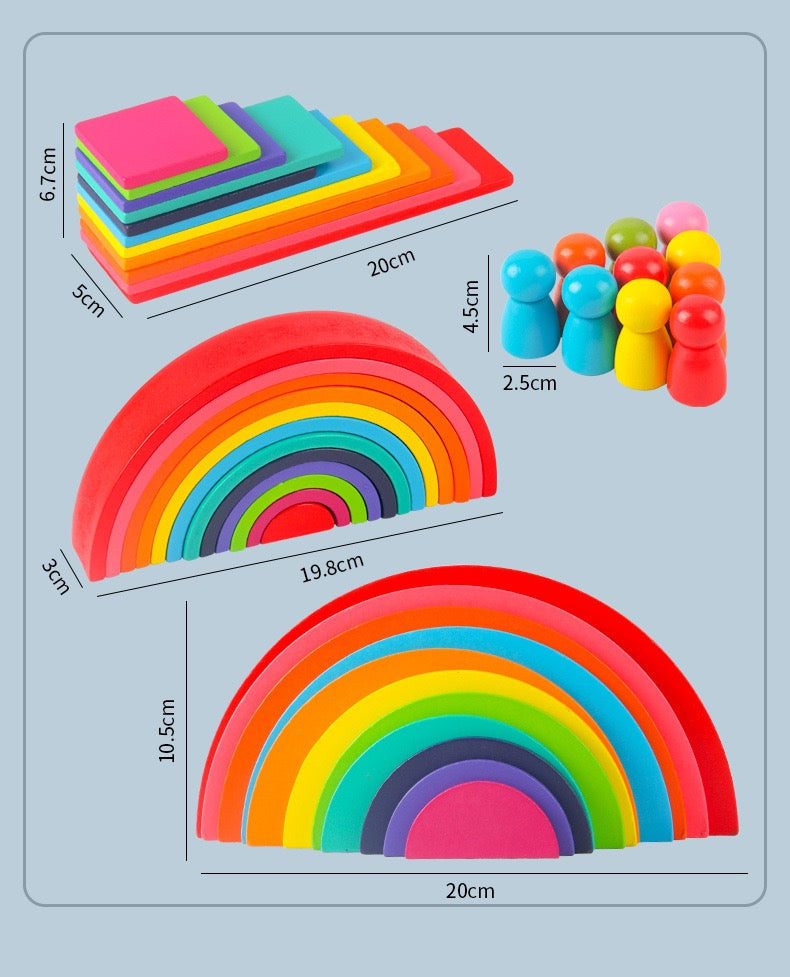 Rainbow building 4 in 1 building blocks